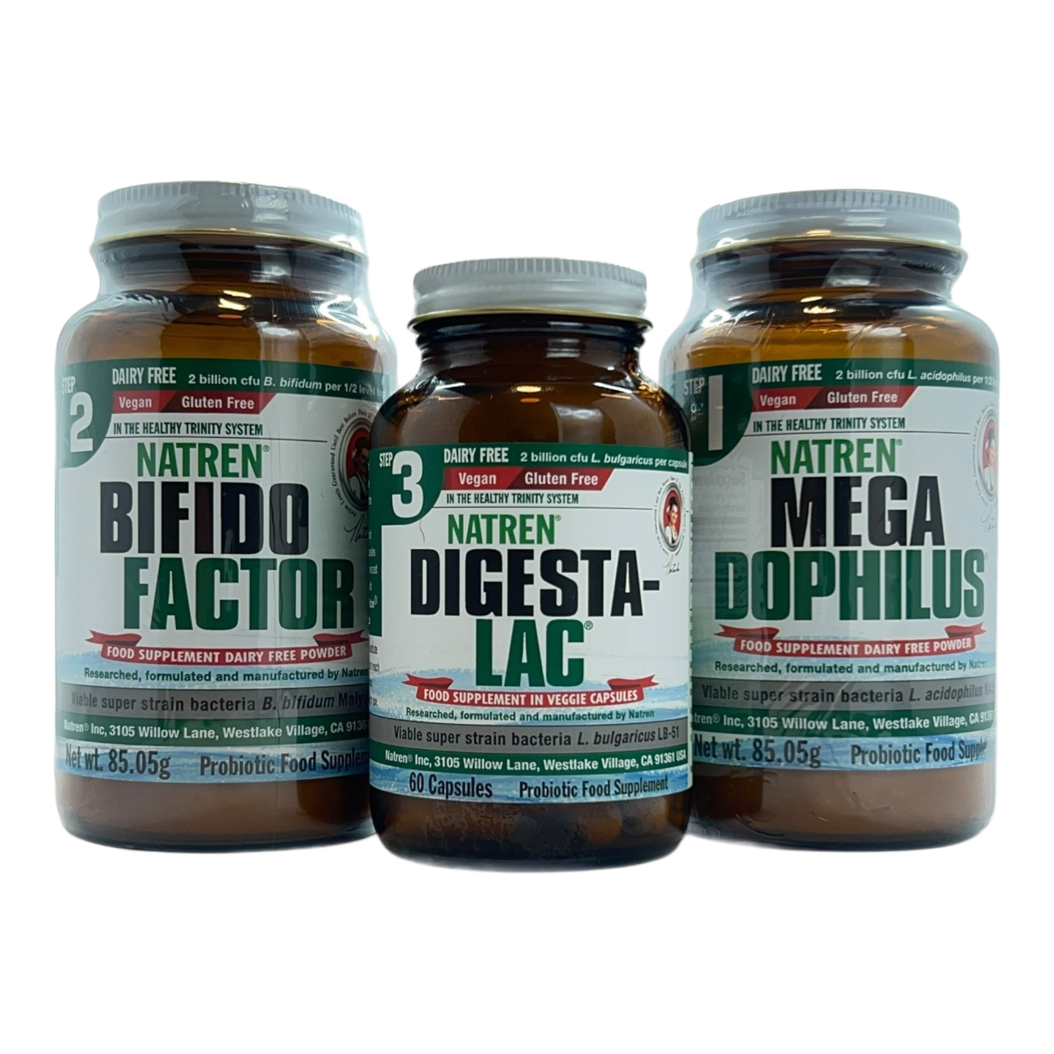 Healthy Trinity System (milchfreies Pulver und Kapseln)